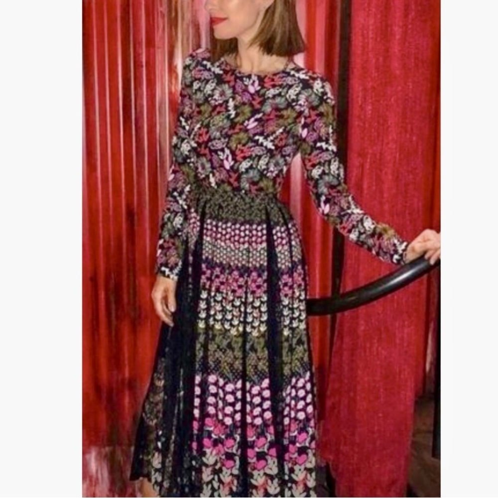 Saloni Nuri Lace Tulle Dress.